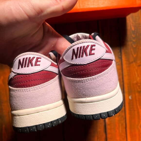 BRAND NEW Deadstock Nike Dunk Low "Pink Corduroy" 2007 317815 651 w/ OG box RARE - Picture 6 of 11